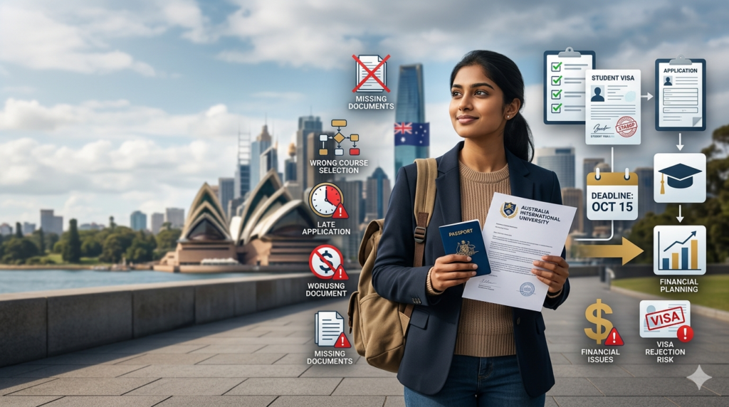Top Mistakes Students Make When Applying to Study in Australia